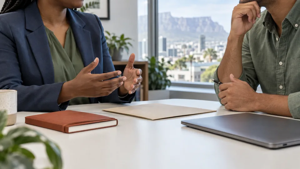 A consultation between two colleagues